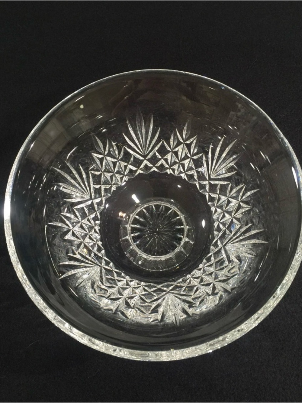 Waterford Crystal Footed 8in Bowl - Glendon Pattern With Original Box